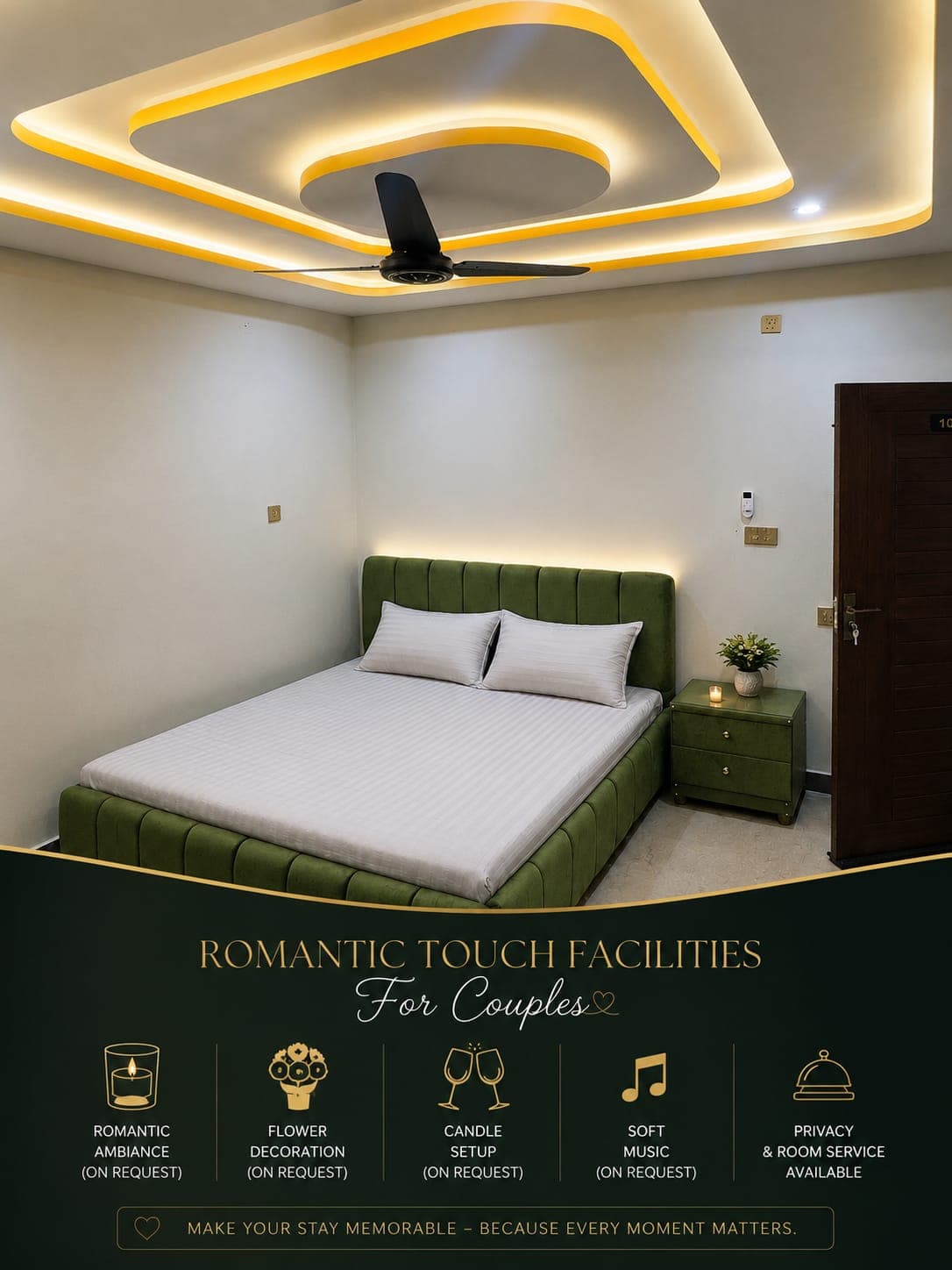 Romantic Suite with Premium Decor — Chakwal Guest House